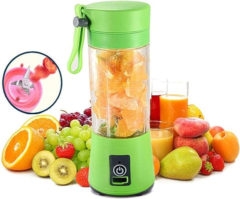 Mini Portable Usb Rechargeable Juicer Blender 6 Blades 380ml