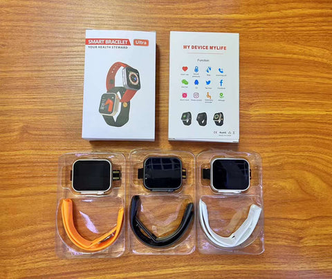 D20 ULTRA SMART BRACELET FITPRO HEART RATE ❤ BLOOD PRESSURE STEP PHOTO CONTROL SEDENTARY REMINDER MILLEAGE MESSAGE NOTIFICATIONS 1 Colours Blac